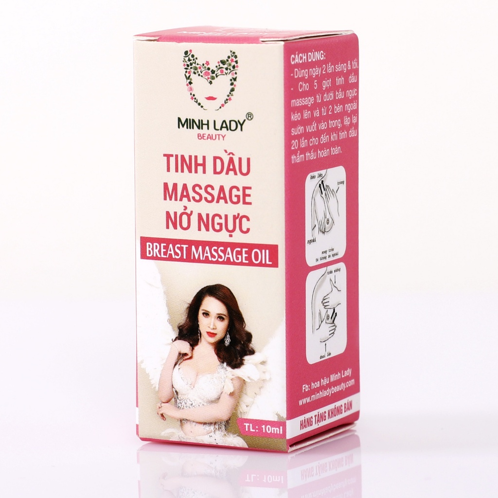 Tinh dầu massage nở ngực MINH LADY BEAUTY Chai 10ml 100% thiên nhiên