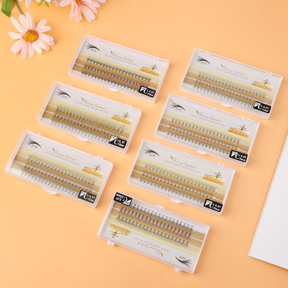 BEAUTY Bộ 60 Cụm Lông Mi Giả Dài Cong Tự Nhiên