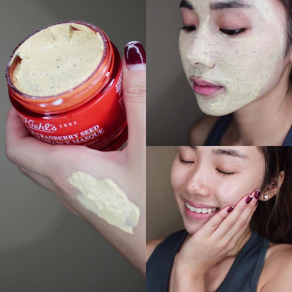 Mặt nạ nghệ Kiehl’s Tumeric &amp; Cranberry Seed Energizing Radiance Masque