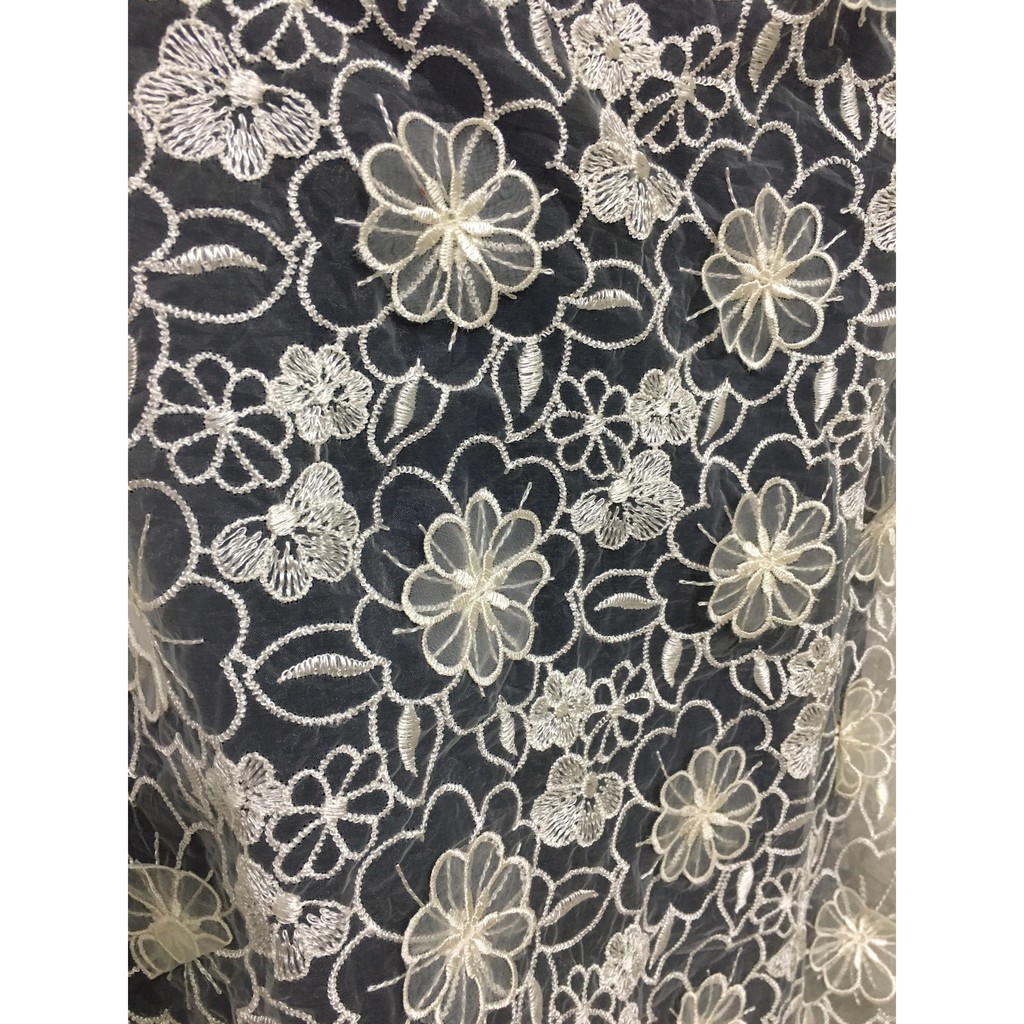 Ren hoa nổi RM089 hàng Haute Couture dùng may váy đầm, váy cưới đồ decor trang trí