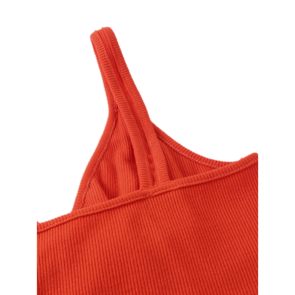 Áo Croptop Dệt Kim Thiết Kế Cổ Chữ V Nữ Tính