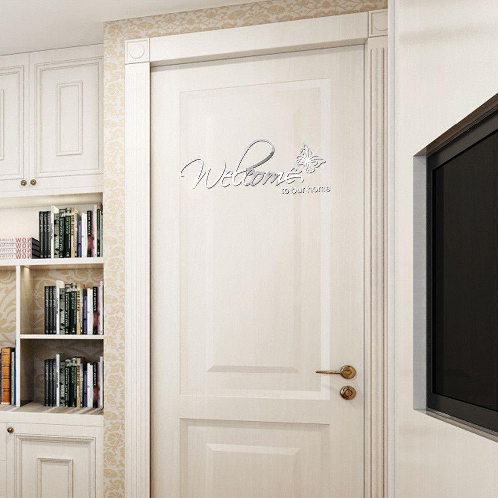 Decal dán tường Họa Tiết WTTLE Bằng Acrylic Trang Trí Phòng Khách