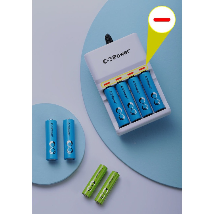 Pin sạc IPOWER AA AAA, Sạc pin chính hãng IPOWER, BẢO HÀNH 1 NĂM | Mic không dây, máy ảnh, điều khiển, ( Pin 1.2V )