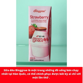 Sữa Binggrae Dâu 200ml