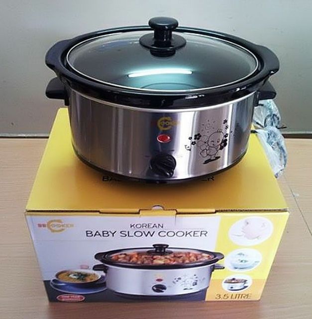 Freeship Nồi nấu cháo chậm Hàn Quốc 3.5 lít BBcooker BS35