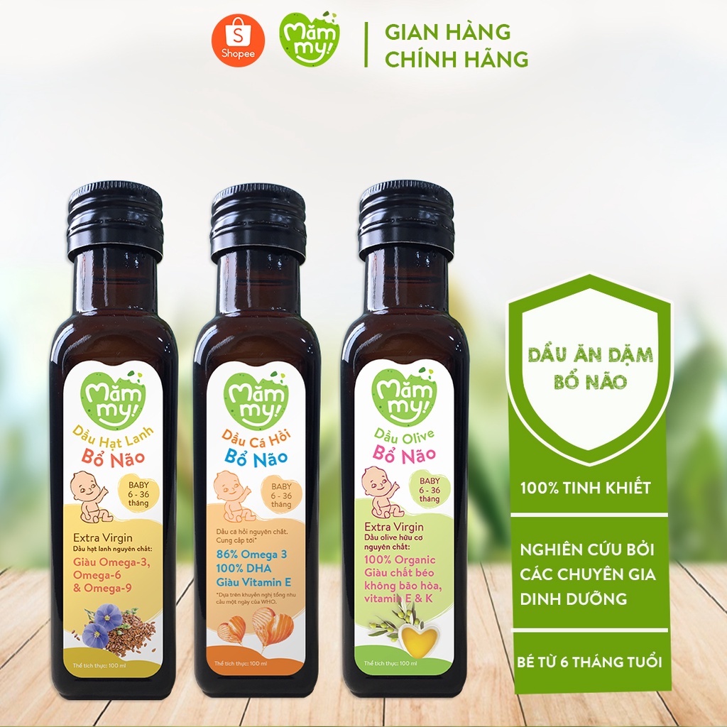 Dầu Ăn Dặm Bổ Não Mămmy ❤️[ CHÍNH HÃNG ] ❤️ Giúp bé ăn ngon hơn