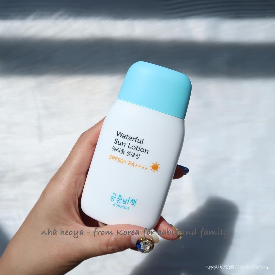 KEM CHỐNG NẮNG GOONGBE SIÊU LÀNH TÍNH DÀNH CHO BÉ - Goongbe Waterful Sun Lotion