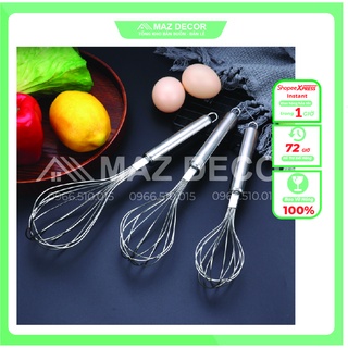 SALE GIÁ SỈ TẬN XƯỞNG Dụng cụ đánh trứng bột cầm tay bằng inox đẹp cao cấp rẻ sáng bóng