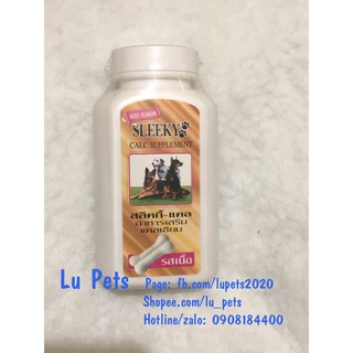 Canxi cho chó mèo sleeky | viên bổ sung canxi cho chó sleeky