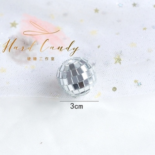 Trang trí quả cầu bạc lấp lánh 3cm