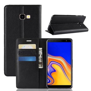 Bao da Samsung Galaxy J4 , J4 plus nắp gập da mịn O+ chính hãng