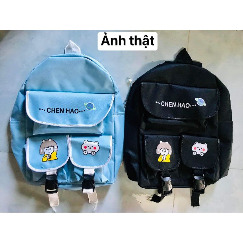 BALO CHEN HAO STICKER DỄ THƯƠNG VẢI BỐ