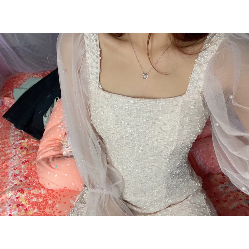 [Sẵn Hàng]♥️Đầm,Váy Dây Ngọc Tiểu Thư Ulzzang(ảnh thật)Size S->XL 3màu