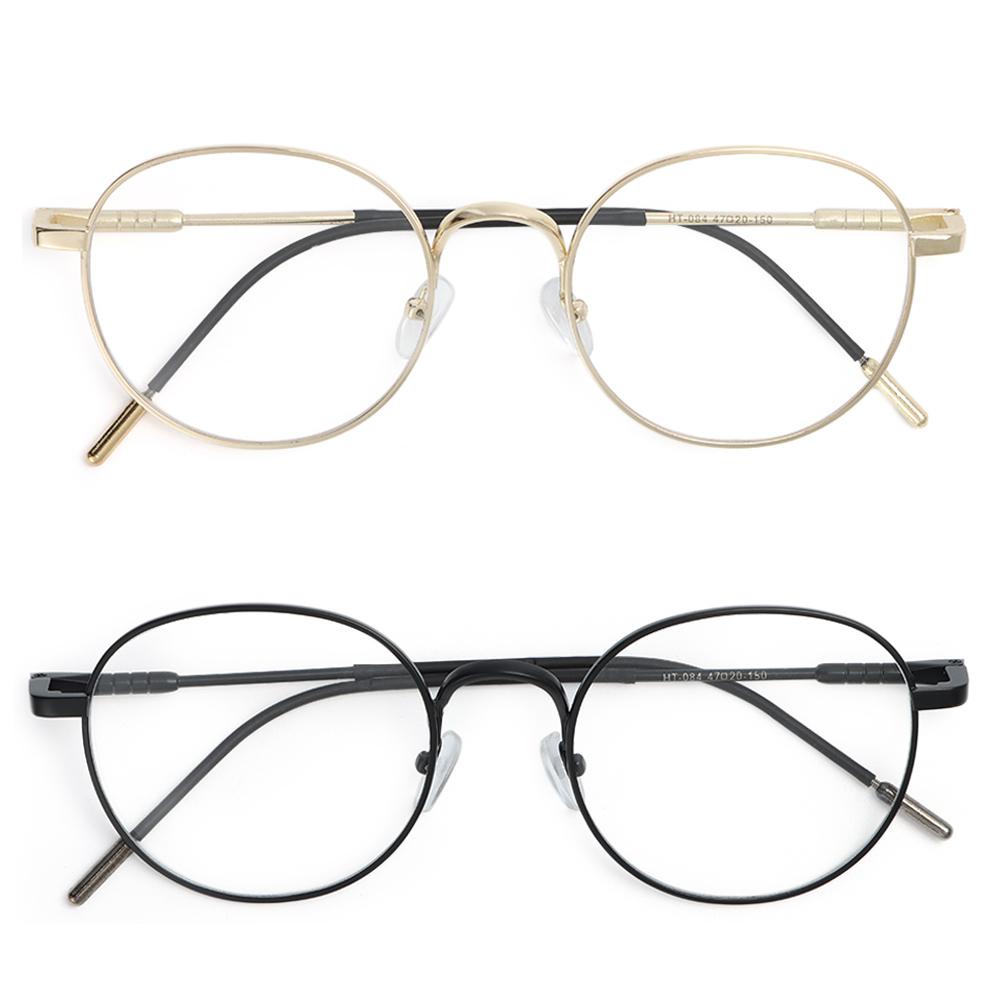HS Kính Mát Gọng Kim Loại Siêu Nhẹ Phong Cách Vintage Thời Trang Cho Nam Nữ