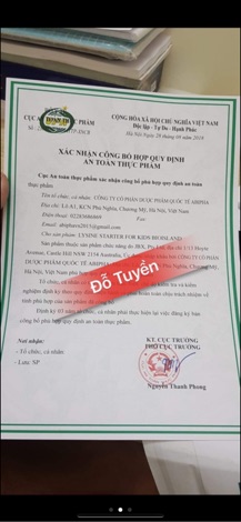 Lysine bột Biosland 150g