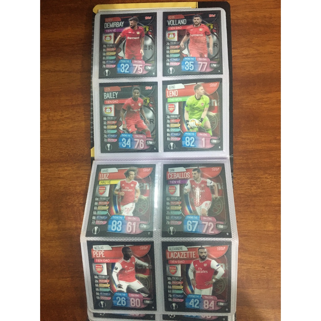 Bộ Sưu Tập 66 Thẻ Cầu Thủ In Album Match Attax Extra 2019-20