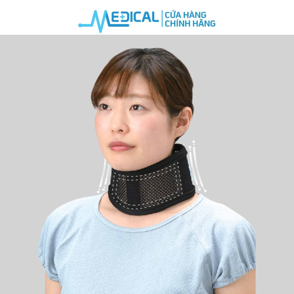 Đai nẹp cổ thoáng khí BONBONE BREATHABLE NECK SUPPORTER giúp cố định vừa vặn vùng cổ - MEDICAL
