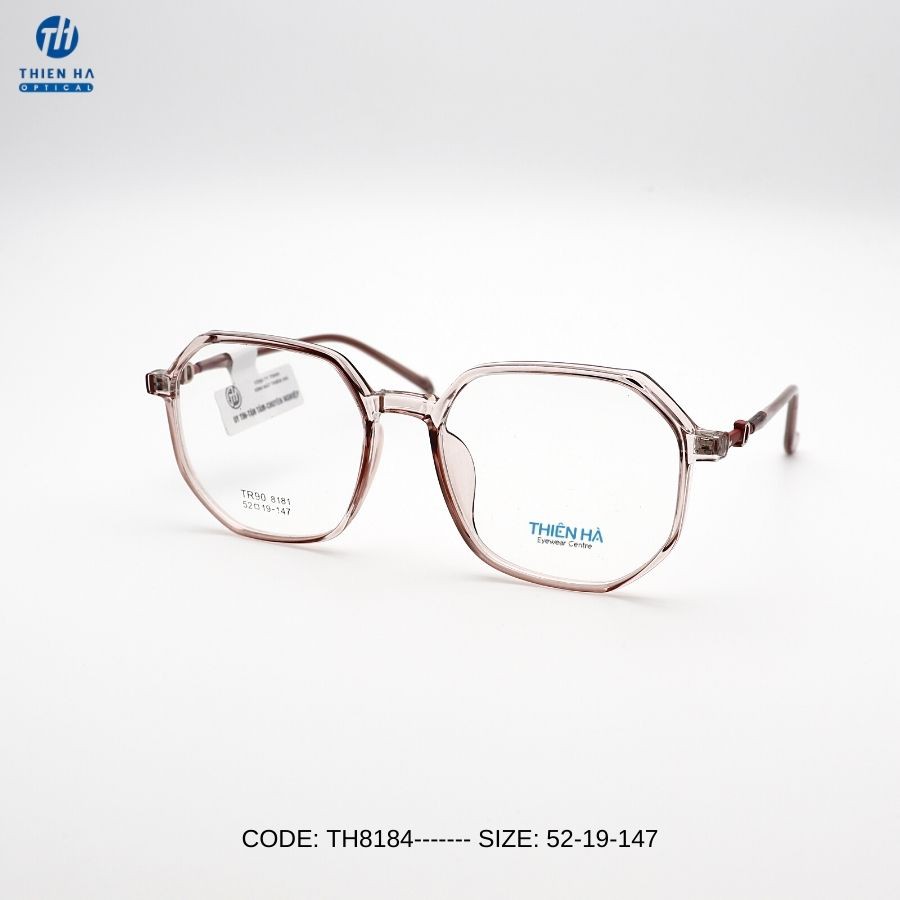 Gọng kính nhựa Thienha Eyewear TH8181, gọng kính cận đa giác thiết kế lạ mắt siêu nhẹ, nhiều màu, phong cách Hàn Quốc