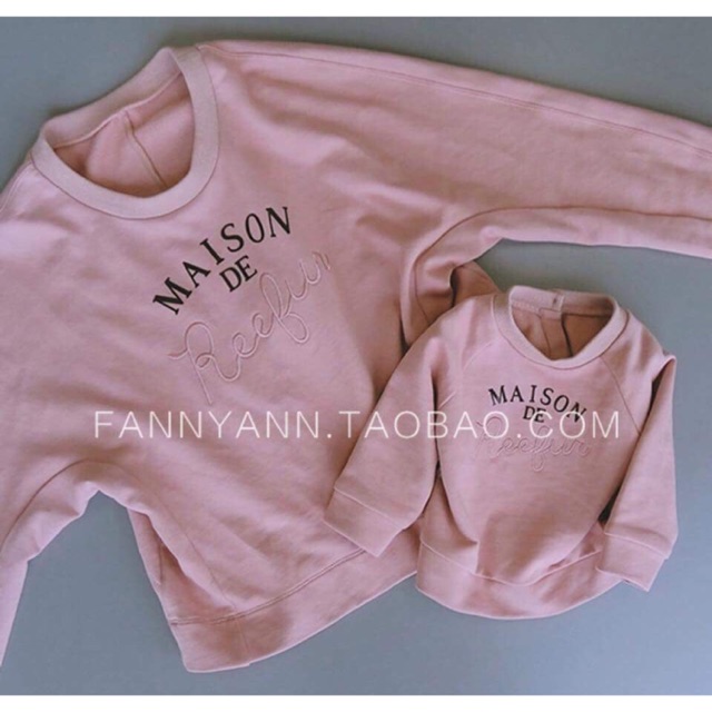 Áo đôi nỉ da cá mẹ bé