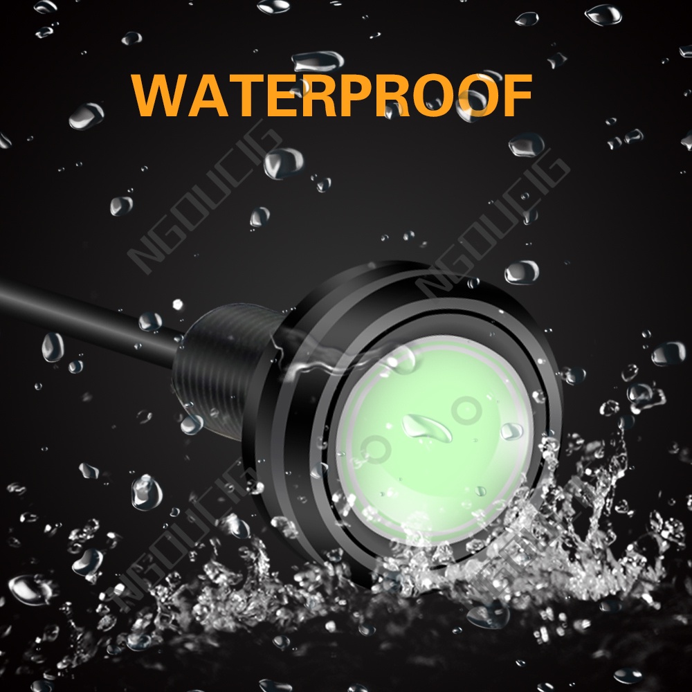 Đèn Led Mắt Đại Bàng HD Cảm Biến Sương Mù Chống Nước 18mm 23mm 12v Cho Xe Máy