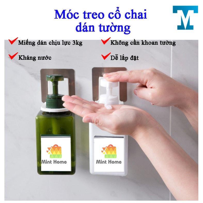 Móc treo chai đựng dầu gội, lọ đựng nước rửa tay, sữa tắm thay thế kệ góc tường nhà tắm đa năng