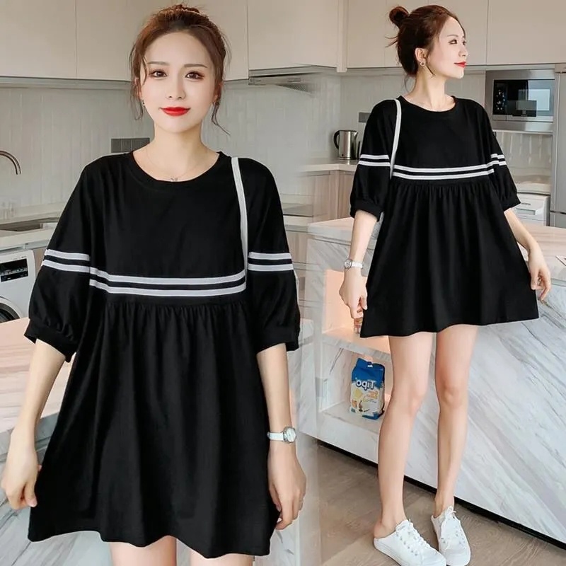 Áo Thun Nữ Cổ Tròn Tay Ngắn Dáng Rộng Thời Trang Mùa Hè C8681 40-150KG