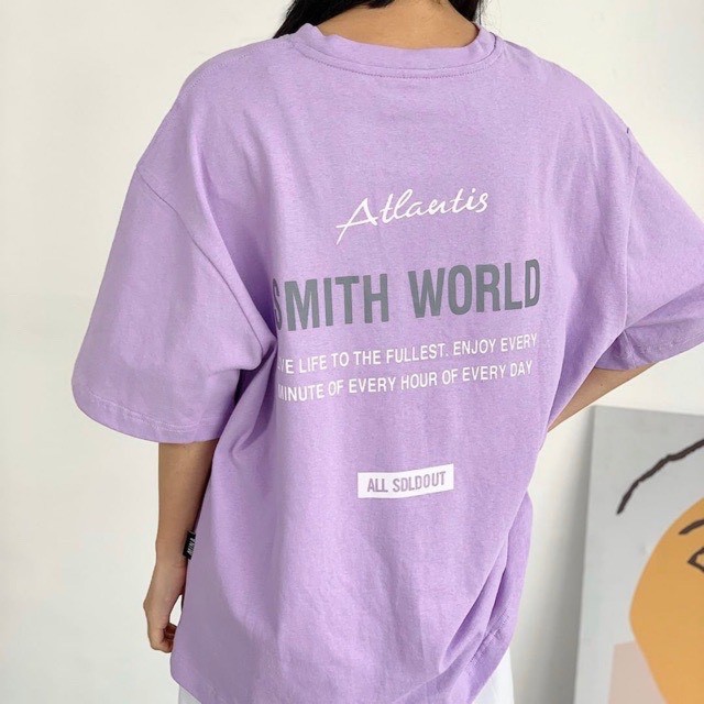 Áo Thun Unisex Smith World Siêu Đẹp có 3 màu cực hot