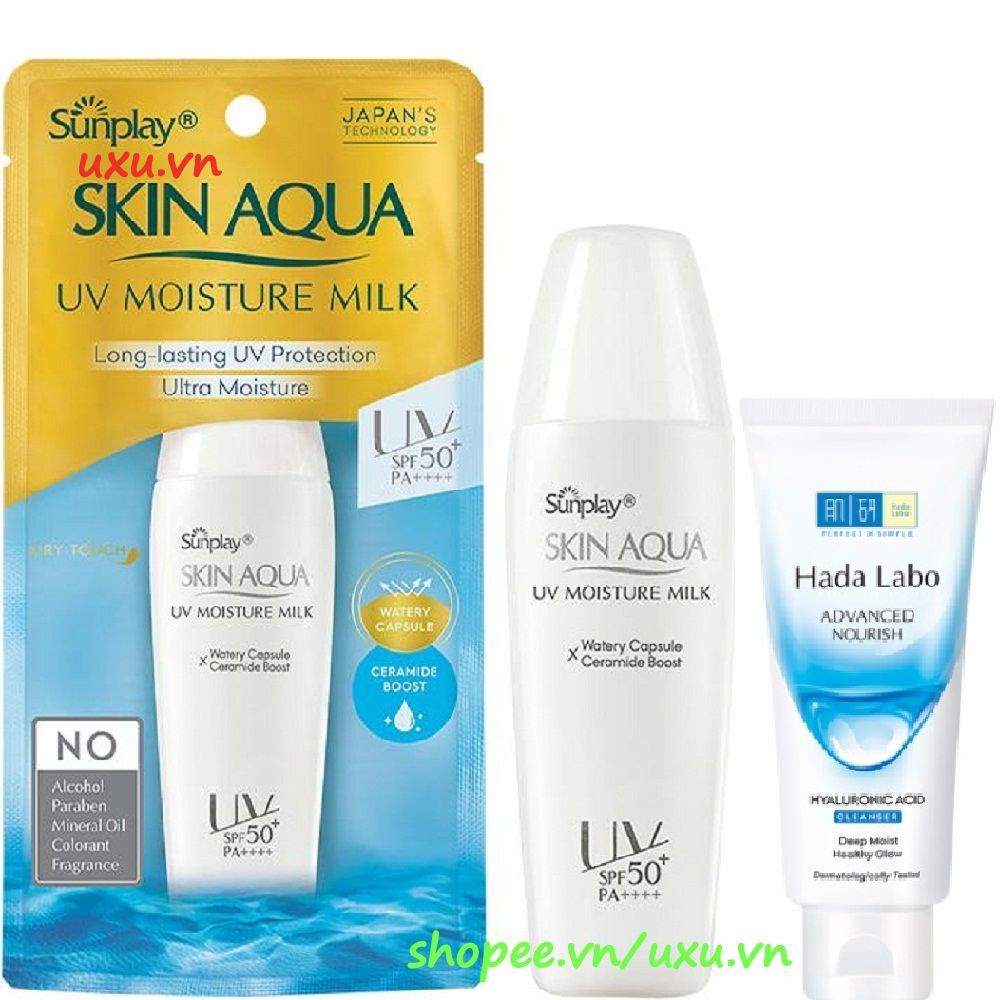 Sữa Chống Nắng 30G Sunplay Skin Aqua UV Moisture SPF50+ PA+++ Dưỡng Da Giữ Ẩm Hằng Ngày, Với uxu.vn Tất Cả Là Chính Hãng