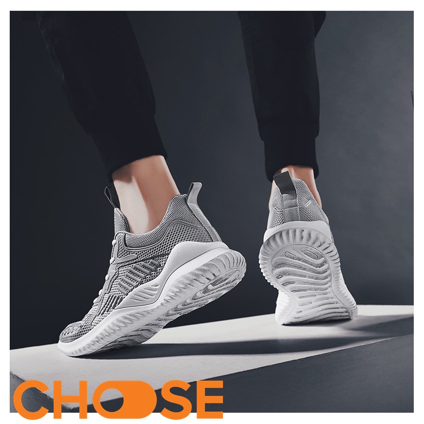 Siêu Phẩm Giày Nam Sneaker Choose Vải Cột Dây Siêu Nhẹ Thoáng Khí Tăng Chiều Cao G46K1