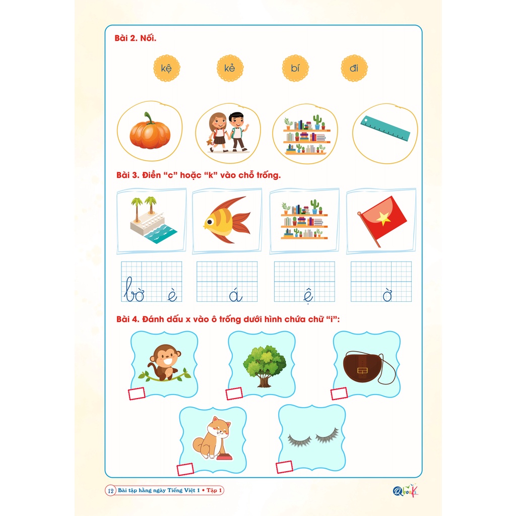 Sách - Bài Tập Hằng Ngày - Tiếng Việt Lớp 1 - Kết Nối Tri Thức Với Cuộc Sống - Tập 1