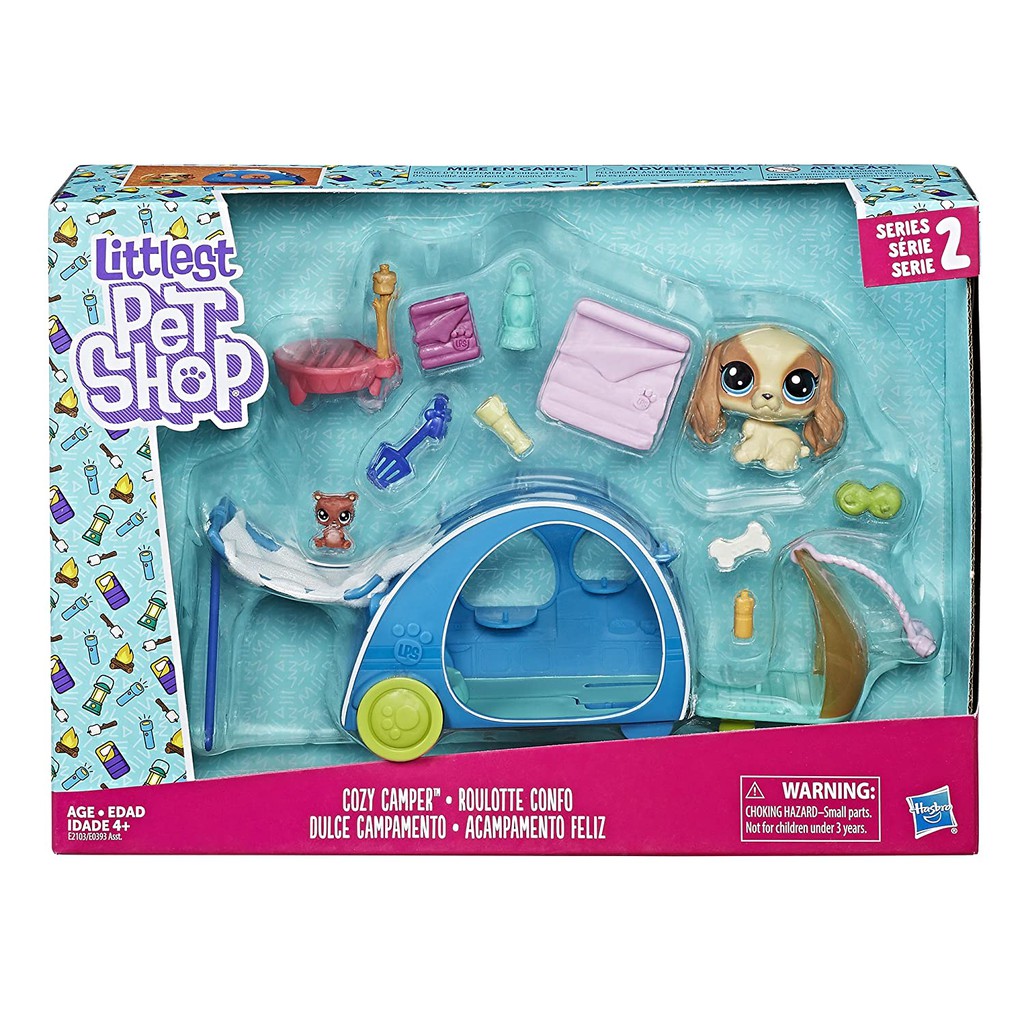 Đồ chơi LITTLEST PET SHOP - Xe cắm trại của Cozy Camper - Mã SP E2103/E0393