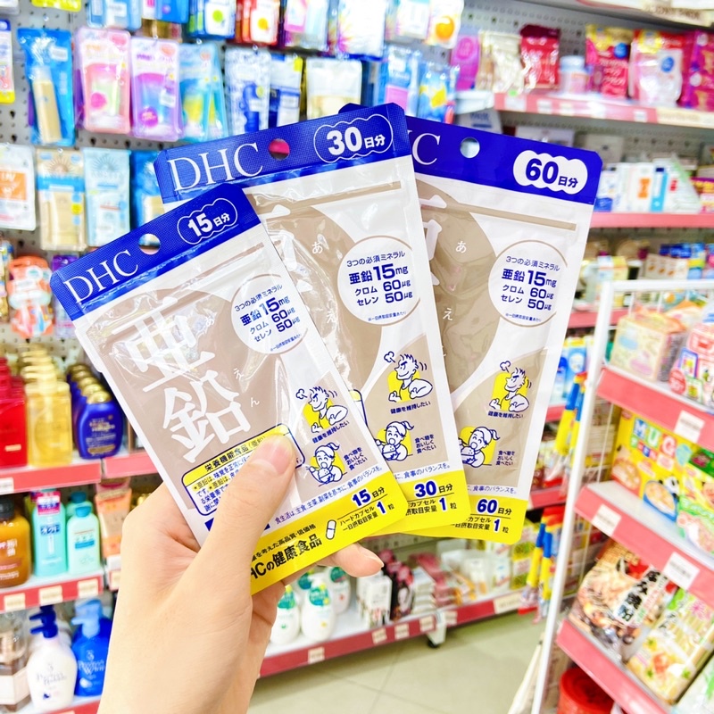 Viên uống bổ sung kẽm DHC Zinc Nhật Bản 15/30/60 ngày