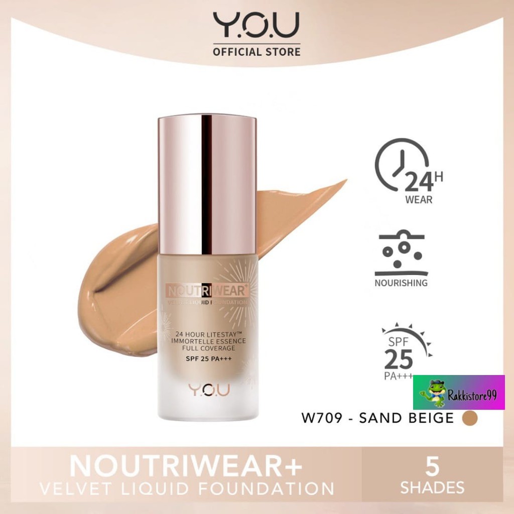 ❣️Rakkistore99❣️Kem Nền Dạng Lỏng Nhung Mịn NoutriWear (SPF 25&PA++)
