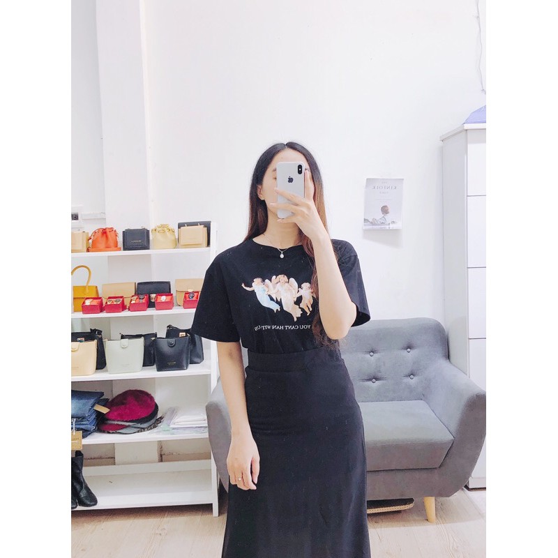 Chân váy chiffon xẻ (+hình thật)