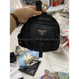 Ba lô/yếm cổ PRADA cho thú cưng (ba lô cho chó mèo) (CÓ HÌNH THẬT SHOP CHỤP)