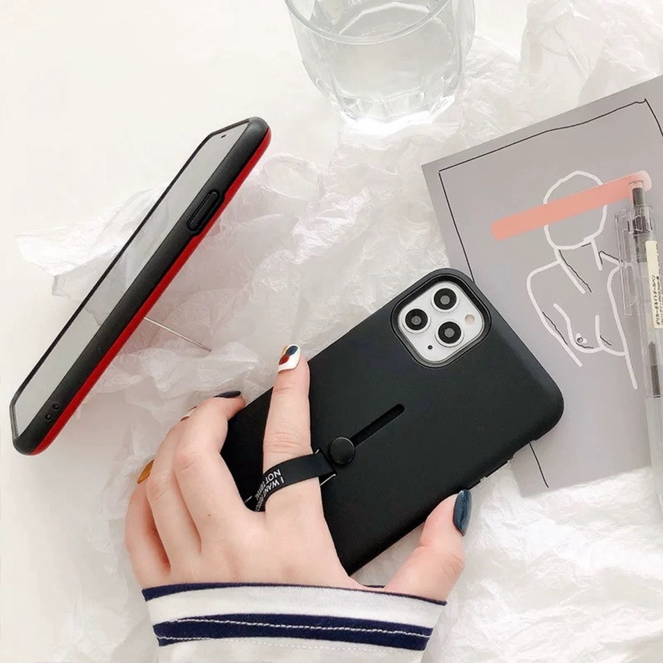 Huawei P40 Pro P40 Nova 5T Nova 3i Huawei Y9 Prime 2019 Y9 2019 Case Finger Loop Strap Cover Hide Kickstand Armor Shockproof DGX