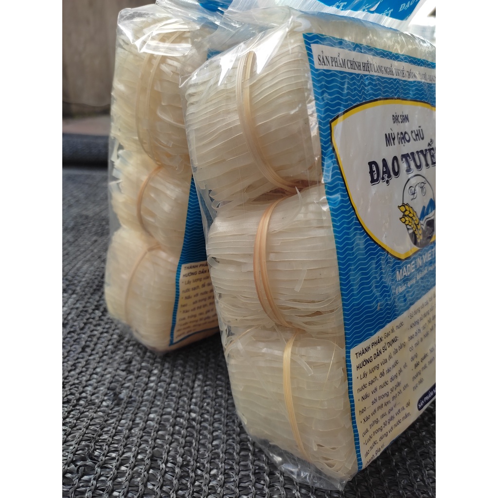 Gói 800gr Đặc Sản Mỳ Chũ, Mỳ Gạo ngon chính hiệu từ Bắc Giang