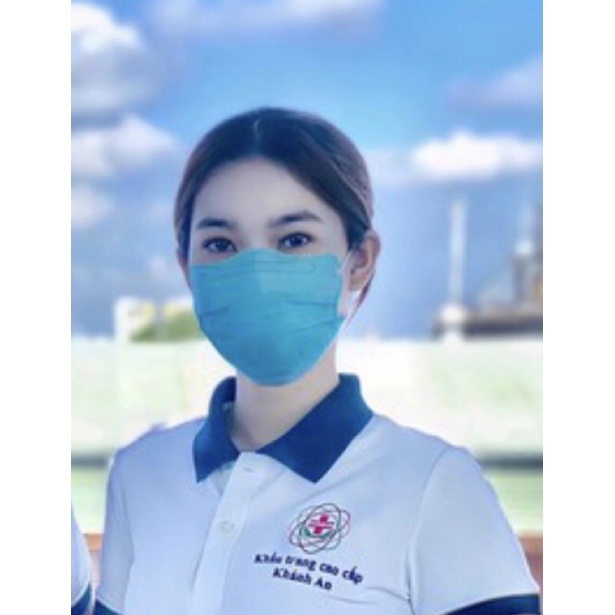 ✅ Thùng 300 cái khẩu trang y tế kf94 king Cua An Tâm Màu Xanh Ngọc
