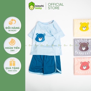 Bộ cộc tay KWOO hình thú bé trai bé gái