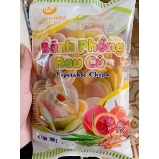 Bánh phồng tôm rau củ ngũ sắc gói 200g
