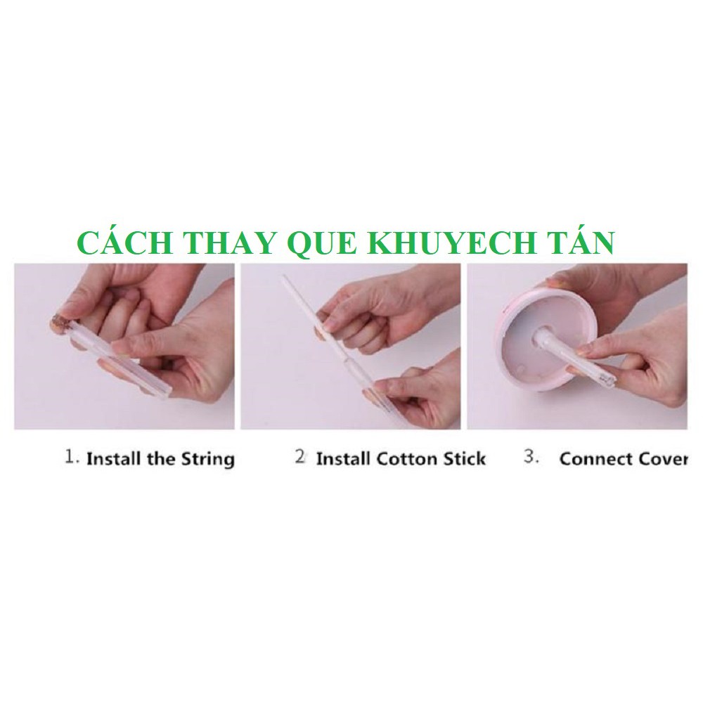 Máy xông tinh dầu phòng ngủ kiểu khuếch tán phun sương tạo ẩm cỡ mini 130ml mã 1700x