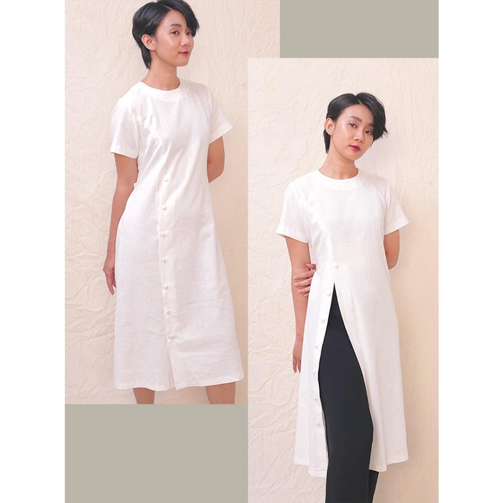 Rập Giấy 30119 - Đầm Áo dài 2in1 La.Linen