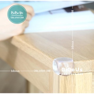 Set 2 miếng bịt góc-cạnh bàn silicon