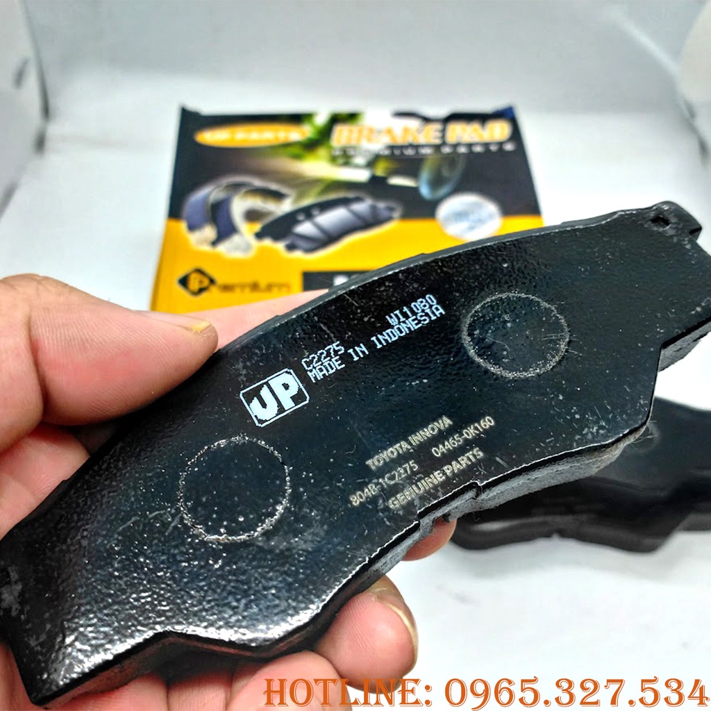 Má Phanh, Bố Thắng đĩa trước TOYOTA INNOVA 2006-2015