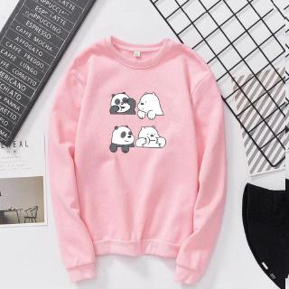 Áo Hoodie Tay Dài In Họa Tiết Gấu Trúc Thời Trang Đường Phố Cho Nam Và Nữ