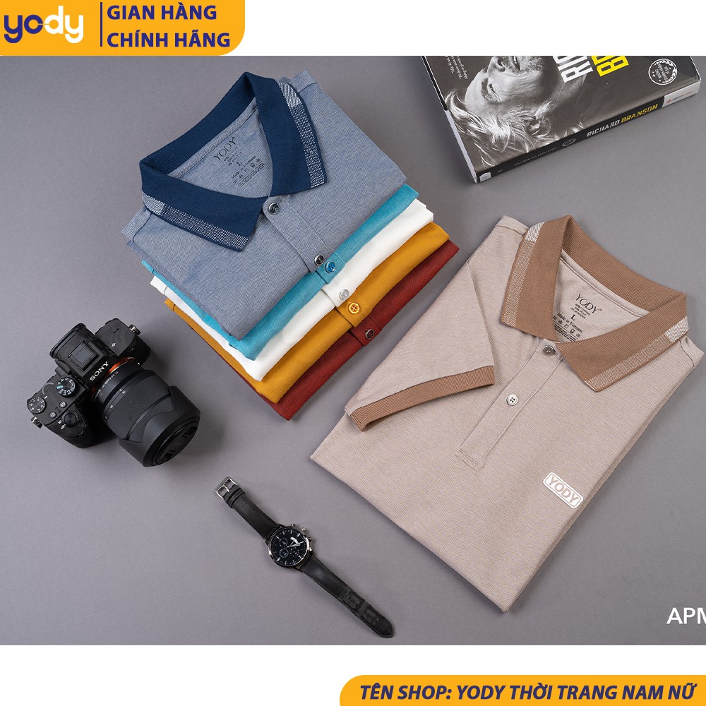 Áo phông nam Mắt Chim YODY áo thun nam ngắn tay có cổ co giãn thấm hút mồ hồi tốt APM3299 | BigBuy360 - bigbuy360.vn