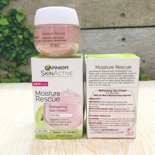[MẪU MỚI] Gel Dưỡng Ẩm Da Khô Garnier Moisture Rescue Refreshing Gel Cream 50g
