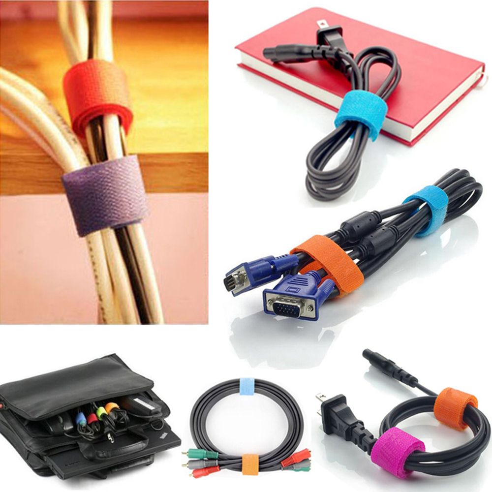 Bộ 10 dây cố định dây cáp gọn gàng