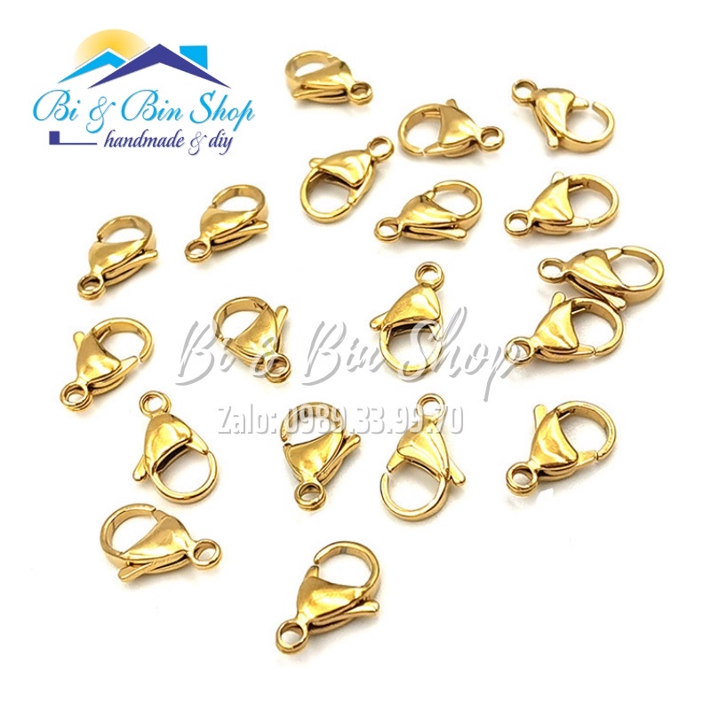 10 Móc Khoá Càng Cua Cao Cấp Không Gỉ làm Trang Sức Handmade