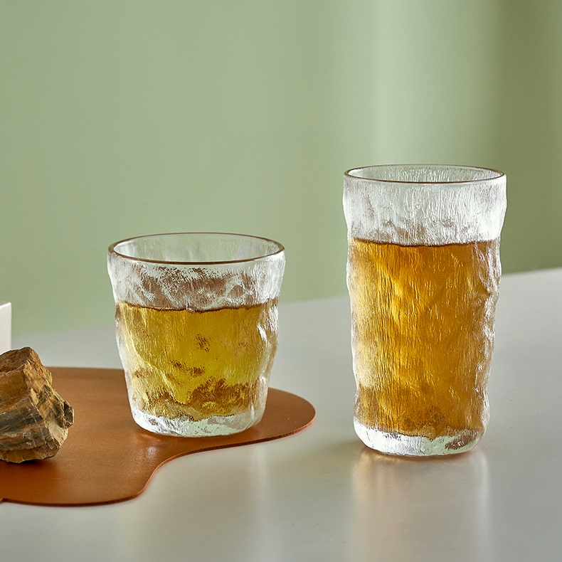 Cốc Thủy Tinh Uống Nước / Sữa / Cà Phê / Bia Họa Tiết Độc Đáo